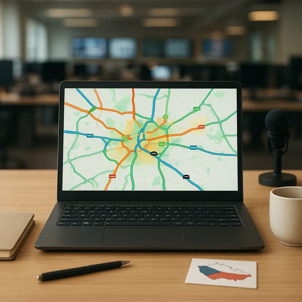 Redakční práce s dopravními mapami